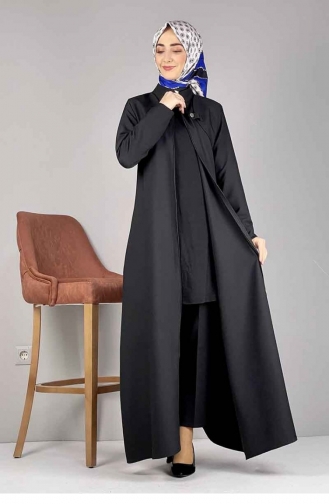 Bolero Görünümlü Ferace Siyah