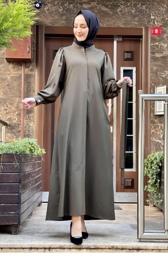 Khaki Abaya 0019SGS.HAK