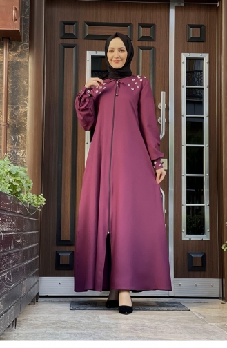 Claret red Abaya 0020SGS.BRD