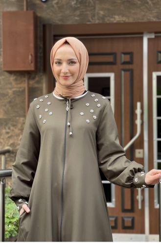 Khaki Abayas 0020SGS.HKY