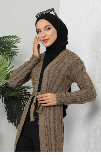 Khaki Strickjacke 0027MP.HAK