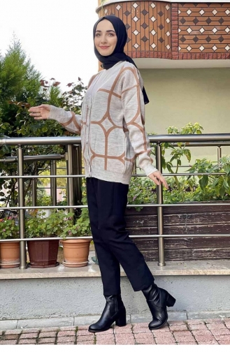 Triko Hırka Bej