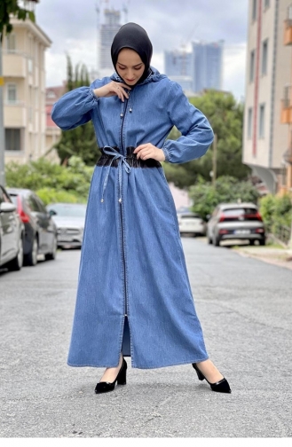 Jeansblau Abayas 0077BLN.AMV