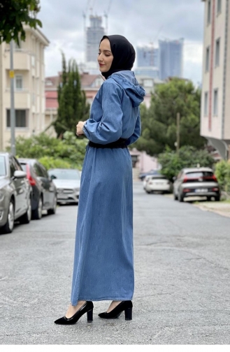 Jeansblau Abayas 0077BLN.AMV