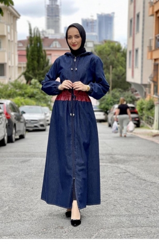 Blue Abaya 0077BLN.KMV