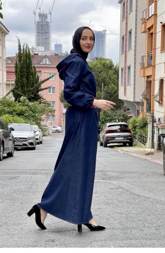 Blue Abaya 0077BLN.KMV