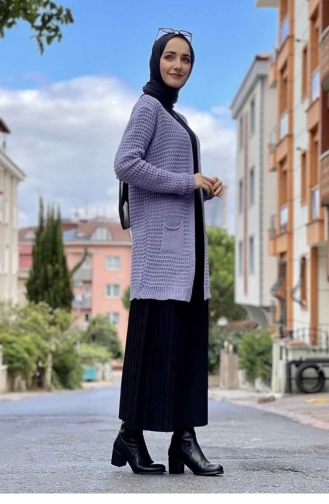Lila Strickjacke 0100AST.LLA