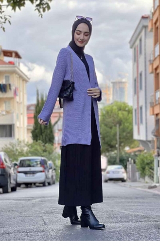 Lila Strickjacke 0103AST.LLA