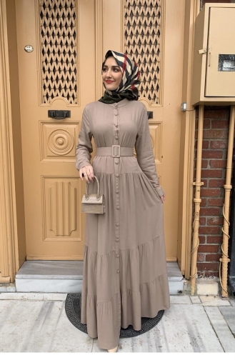 Mink Hijab Dress 0222SGS.VZN