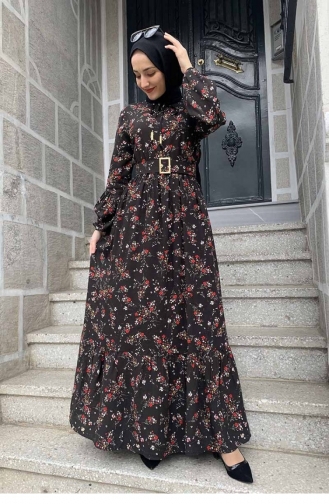 Black İslamitische Jurk 0239SGS.SYH