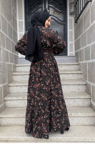 Black Hijab Dress 0239SGS.SYH