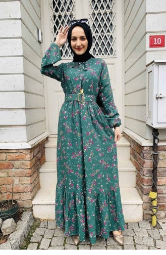 Robe Hijab Vert 0239SGS.YSL