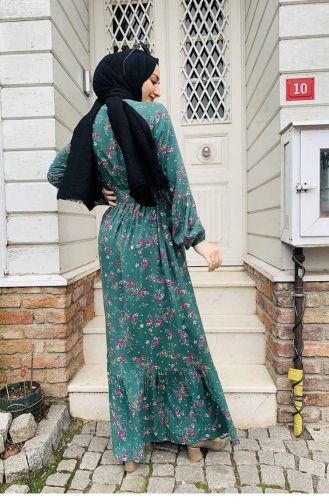 Robe Hijab Vert 0239SGS.YSL