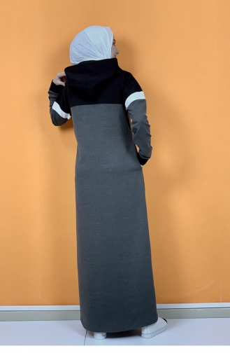 Anthracite Hijab Dress 1009MG.ANT