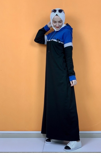 Black Hijab Dress 1009MG.SYH