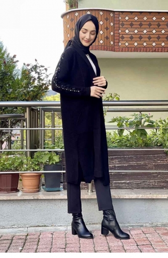 Triko Hırka Siyah