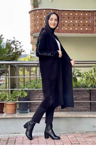 Triko Hırka Siyah