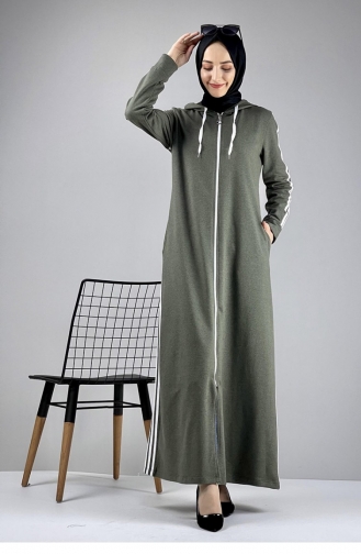 Khaki Abaya 1036MG.HAK