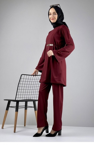 Double Suit With Trousers 1038A-04 Cherry 1038A-04