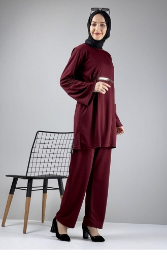 Double Suit With Trousers 1038A-04 Cherry 1038A-04