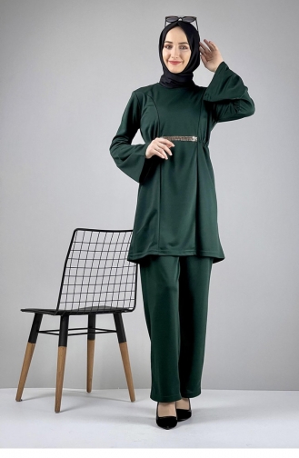 Double Suit With Trousers 1038A-06 Emerald Green 1038A-06