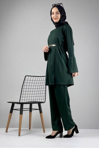 Double Suit With Trousers 1038A-06 Emerald Green 1038A-06