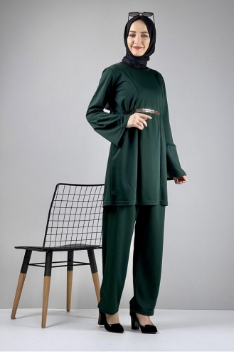 Double Suit With Trousers 1038A-06 Emerald Green 1038A-06
