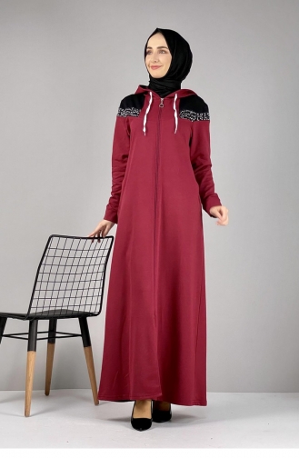 Claret Red Abaya 1057MG.BRD