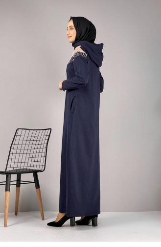 Abayas Bleu Marine 1057MG.LCV