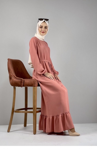 Dusty Rose Hijab Dress 1502TGM.GKR