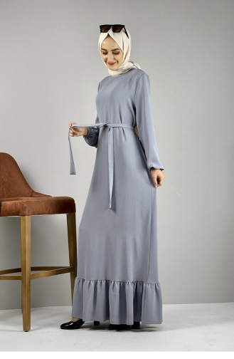 Gray Hijab Dress 1502TGM.GRI