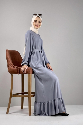 Gray Hijab Dress 1502TGM.GRI