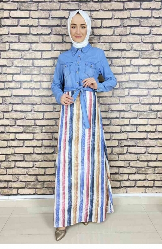 Weiß Hijab Kleider 5032MZ.KBZ