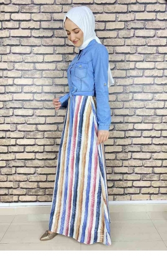 Weiß Hijab Kleider 5032MZ.KBZ