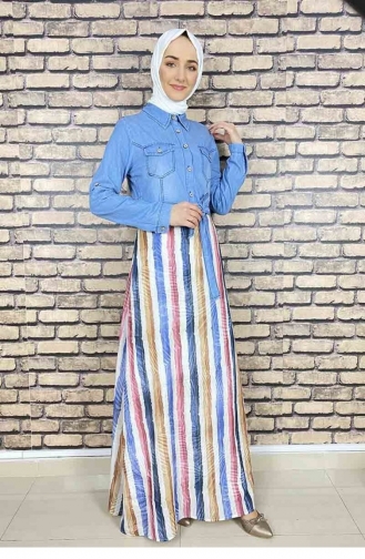 Weiß Hijab Kleider 5032MZ.KBZ