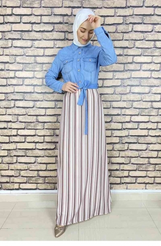Brown Hijab Dress 5032MZ.KHV