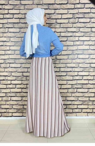 Brown Hijab Dress 5032MZ.KHV