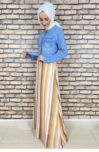 Tabak Hijab Kleider 5032MZ.TAB