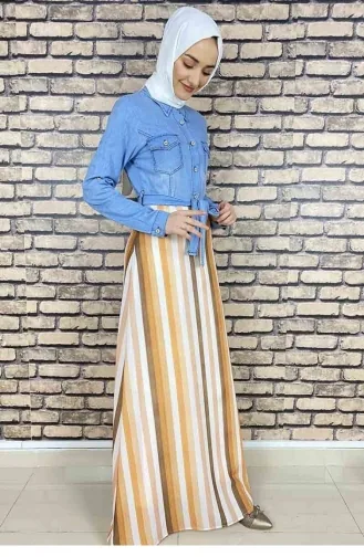 Tabak Hijab Kleider 5032MZ.TAB