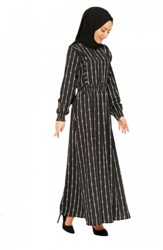 Black Hijab Dress 7565MZ.SYH