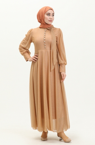 Simli Abiye Gold 13801