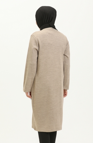 Strickjacke mit Pelztaschen 1085-01 Nerz 1085-01
