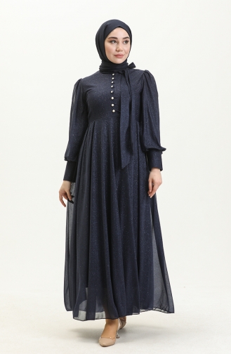 Habillé Hijab Indigo 14035