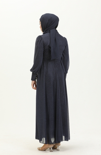 Habillé Hijab Indigo 14035