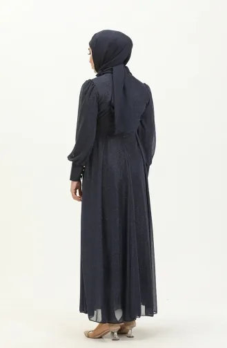 Habillé Hijab Indigo 14035