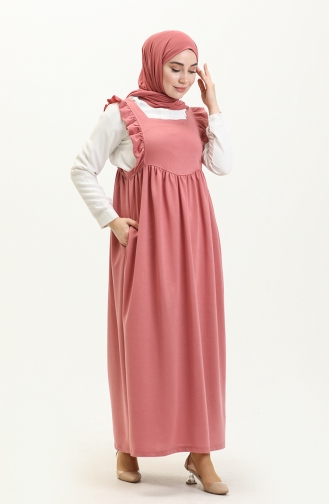 Gilet-Kleid mit Rüschen 3043-01 Rose 3043-01