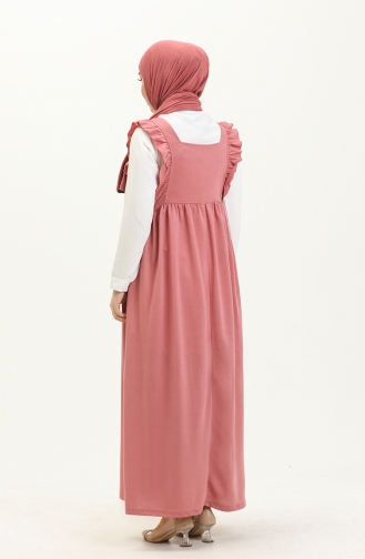 Gilet-Kleid mit Rüschen 3043-01 Rose 3043-01