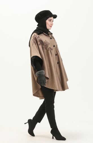 Poncho en Fourrure 1093-01 Vison 1093-01