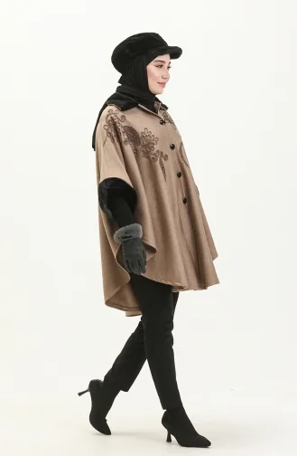 Poncho en Fourrure 1093-01 Vison 1093-01