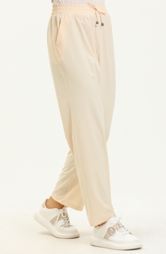 Pocketed Pants 6143-01 Beige 6143-01